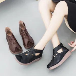 Retro Handmade Leather Women's Shoes | Gift Shoes