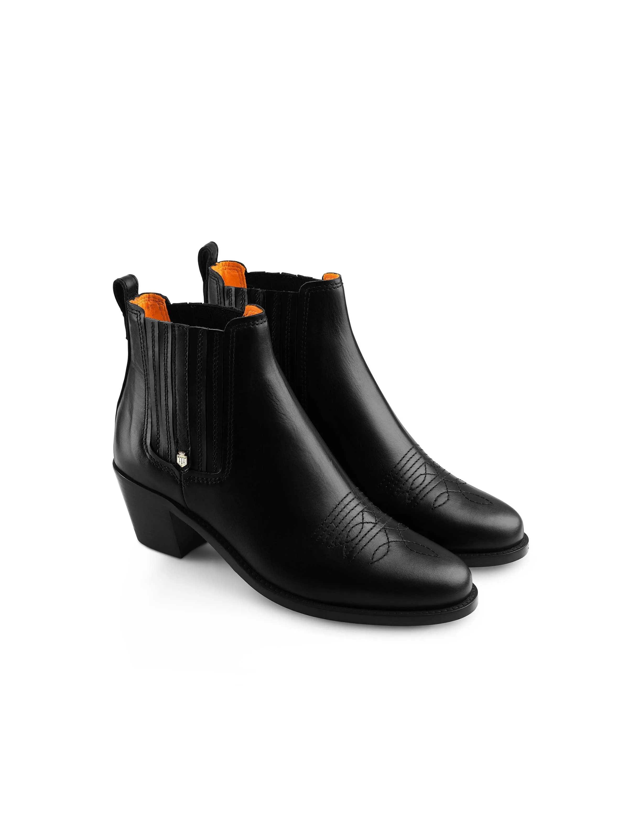 Rockingham Ankle Boot - Black Leather