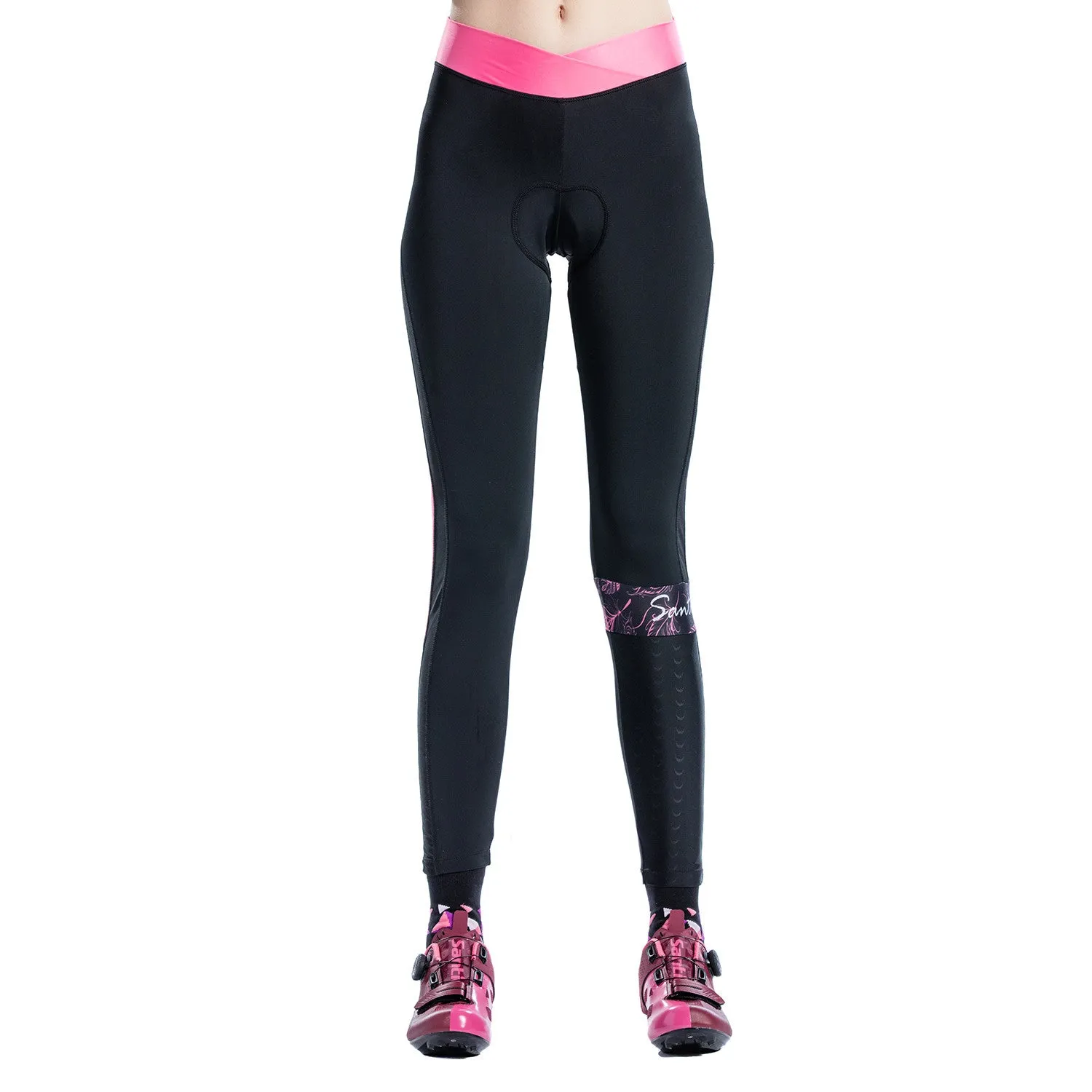 Santic Belize Pink Women Padded Cycling Pants