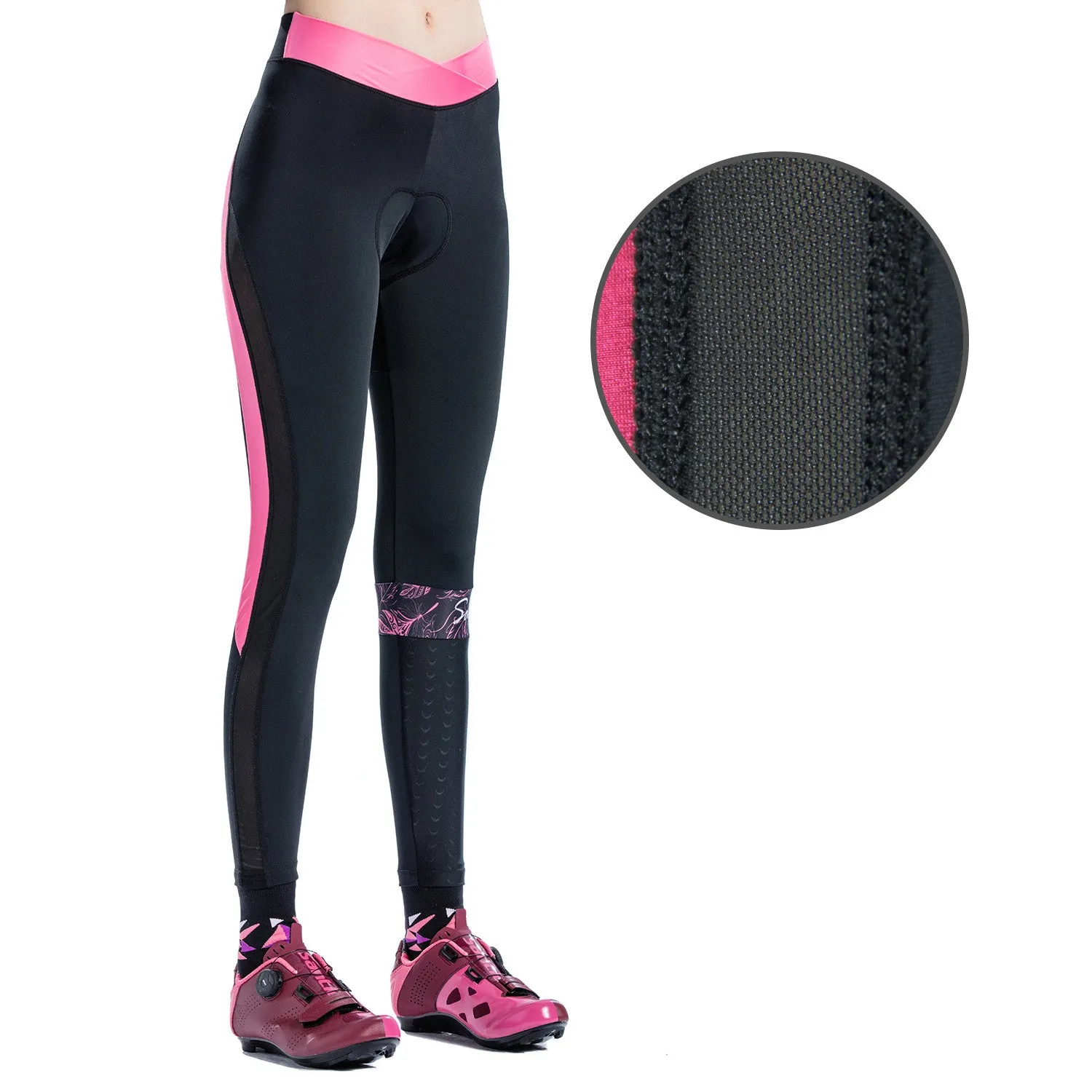 Santic Belize Pink Women Padded Cycling Pants