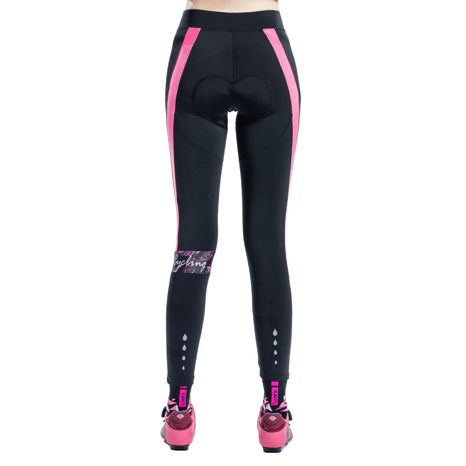 Santic Belize Pink Women Padded Cycling Pants