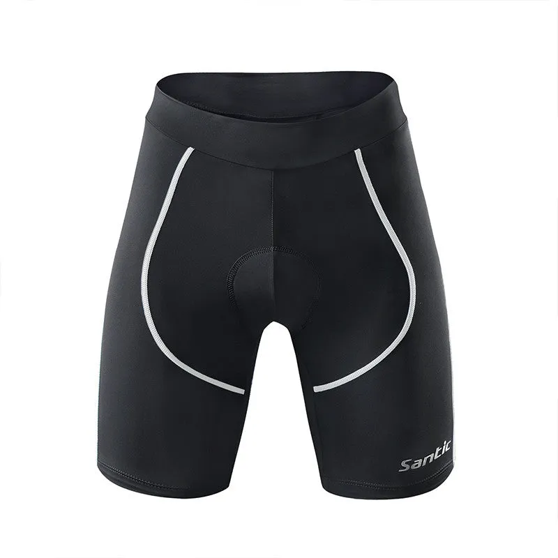 Santic Martha White Women Padded Cycling Shorts