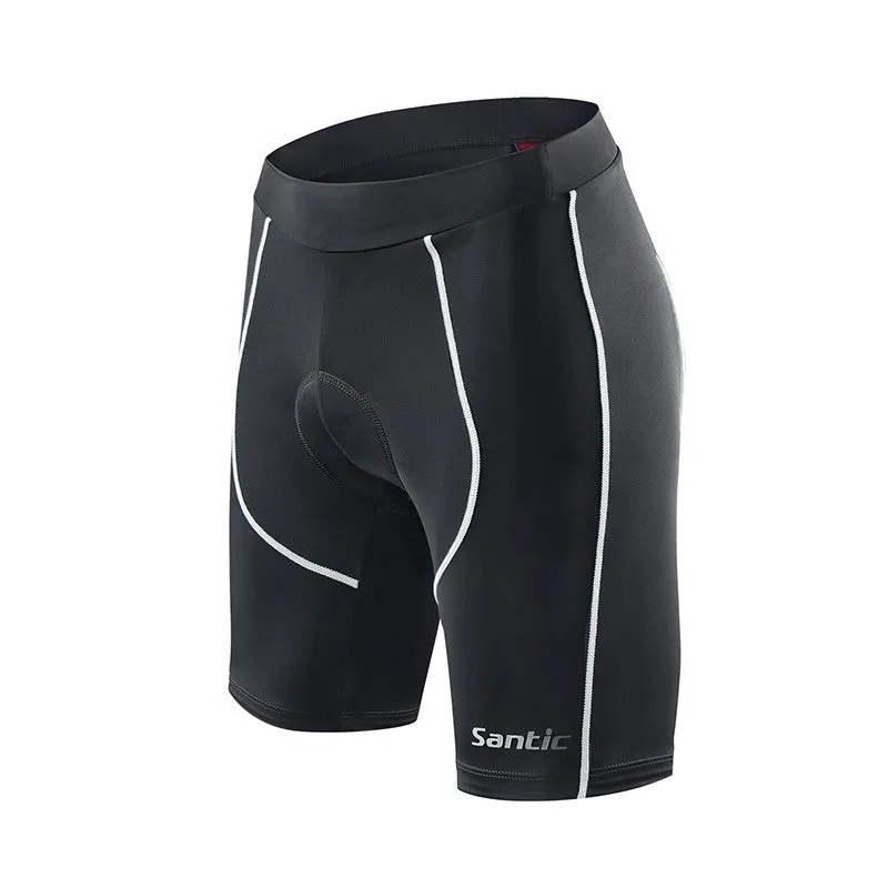 Santic Martha White Women Padded Cycling Shorts