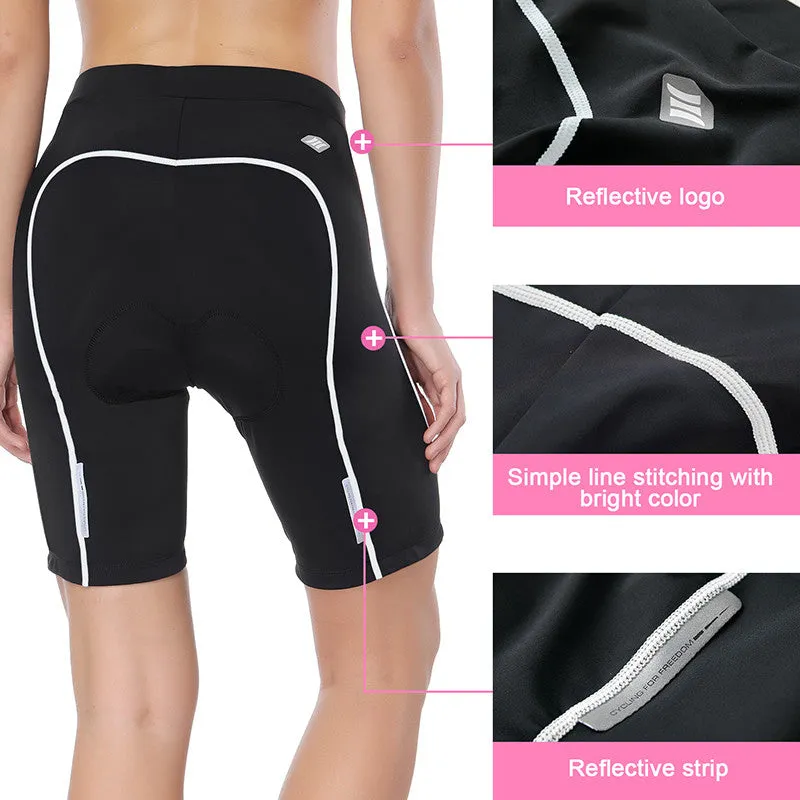 Santic Martha White Women Padded Cycling Shorts