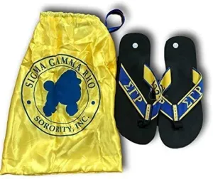 Sigma Gamma Rho Sorority Ladies Thong-Style Flip Flop Sandals (10)