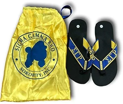 Sigma Gamma Rho Sorority Ladies Thong-Style Flip Flop Sandals (10)