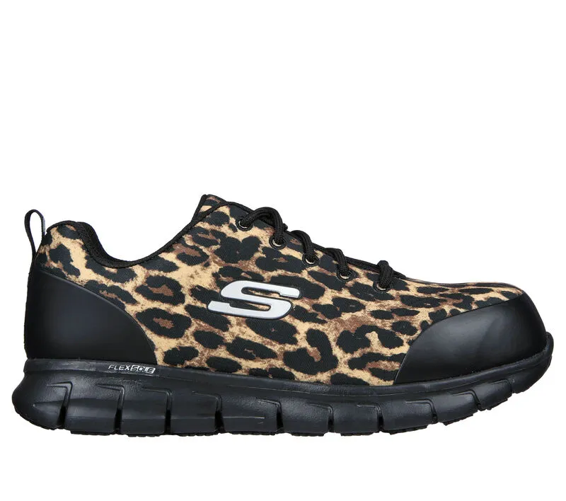 'Skechers' Women's Work: Sure Track-Saivy EH Comp Toe -  Leopard