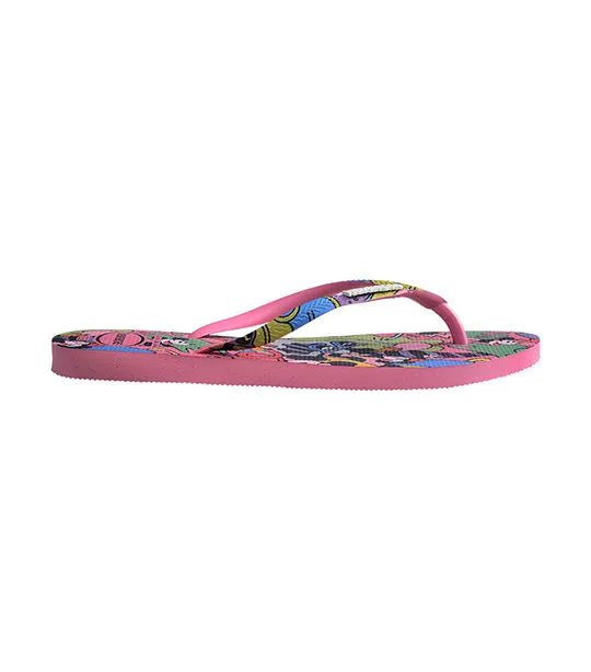 Slim Disney Flip Flops Pink Lemonade