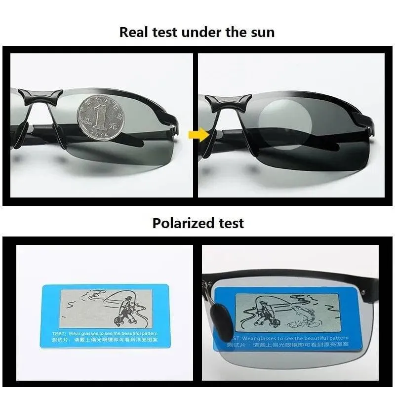 SunRay™ Photochromic Polarized Driving Sunglasses - H1