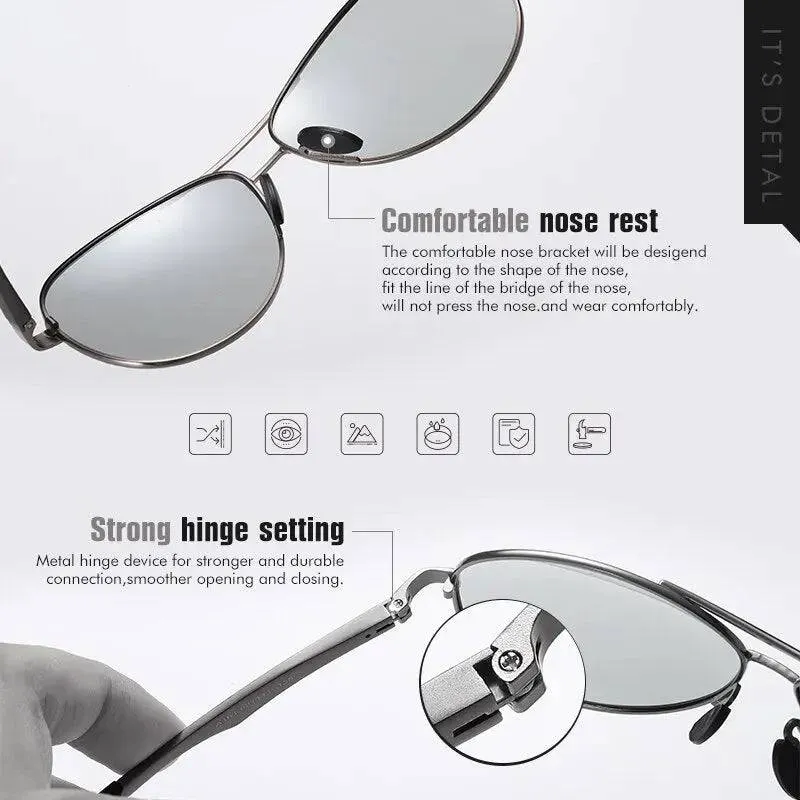 SunRay™ Photochromic Polarized Driving Sunglasses - R1