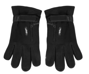 Super Warm Mens Weatherproof Fleece Insulated Winter Snow Ski Gloves Black