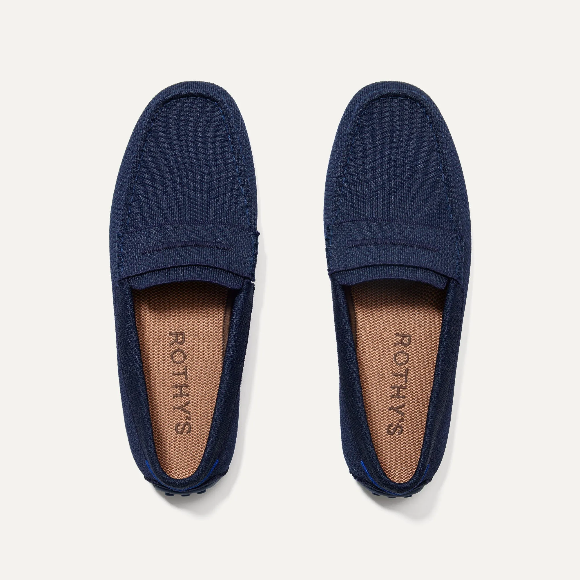 The Driving Loafer - Navy Herringbone