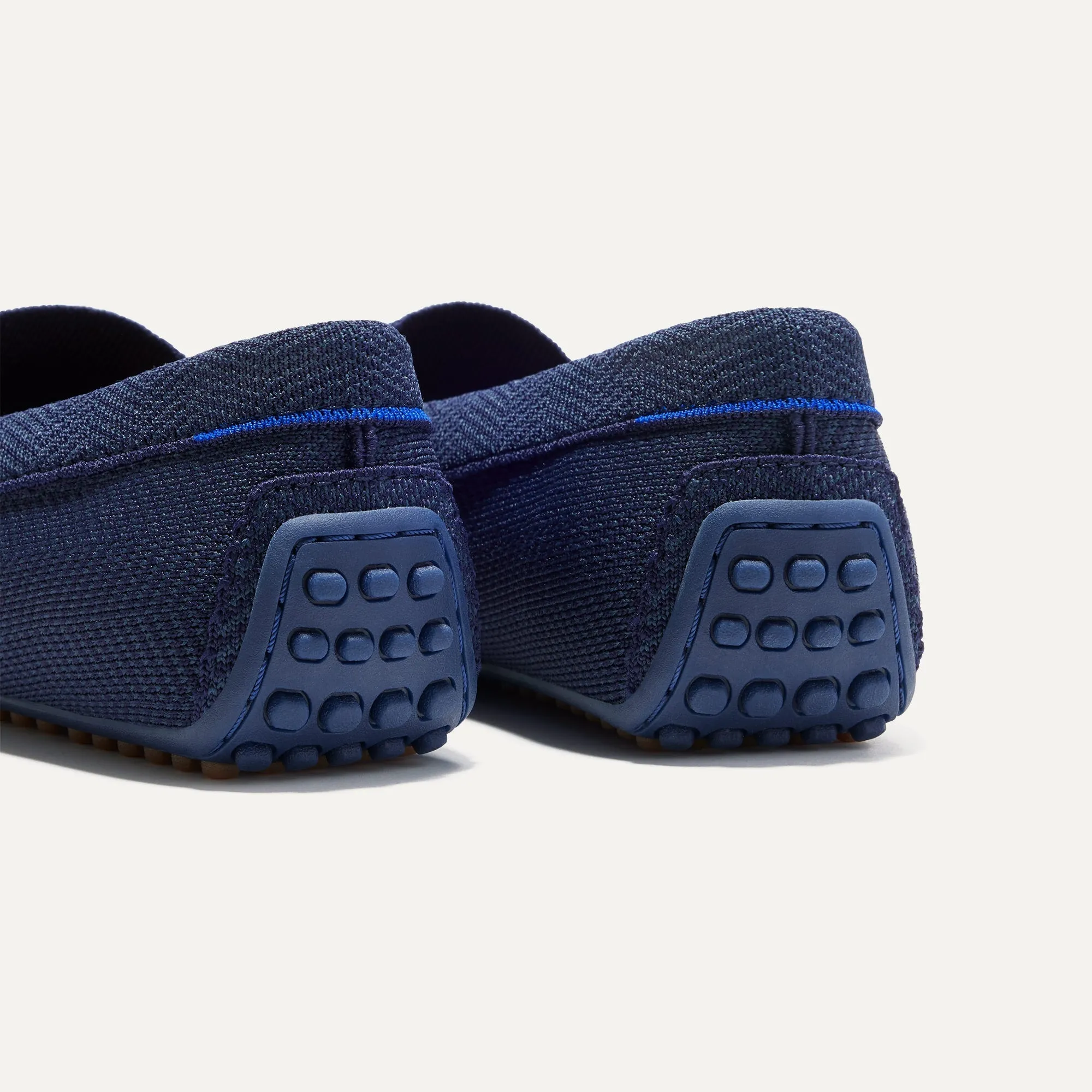 The Driving Loafer - Navy Herringbone