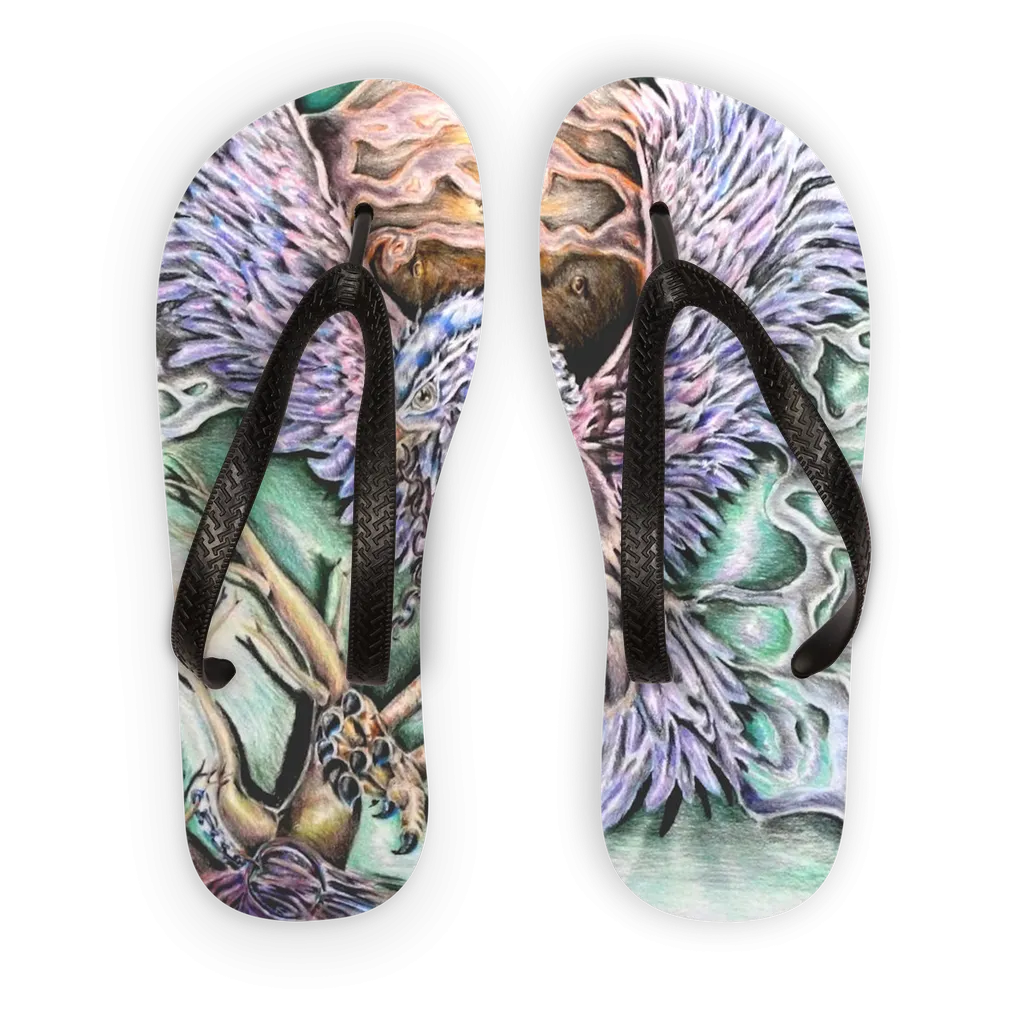 The Hawk Adult Flip Flops