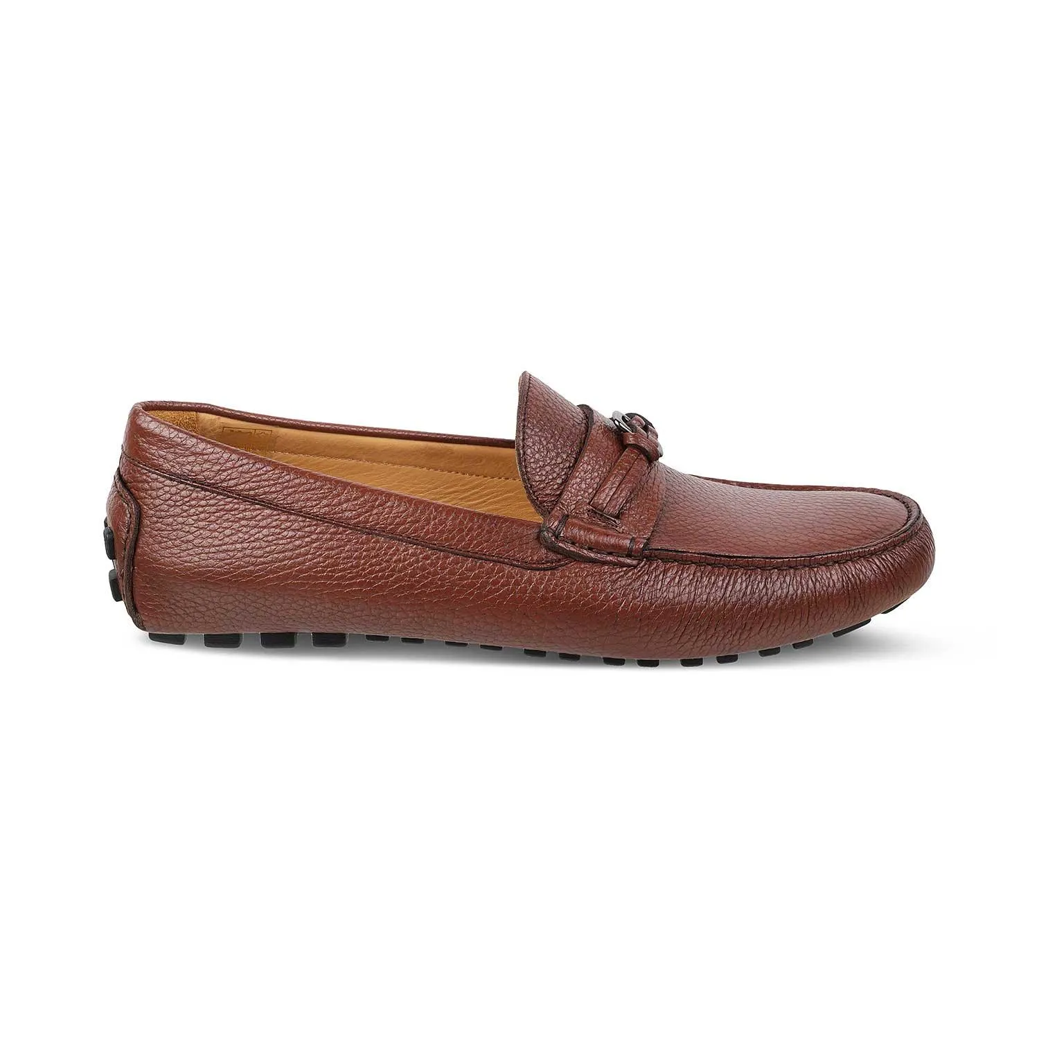 The Maiorico Brown Men's Handcrafted Leather Driving Loafers Tresmode