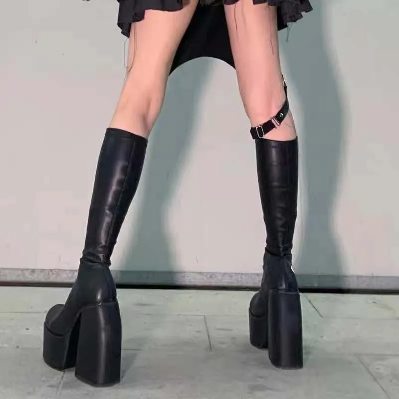 Thick High-heeled Boots