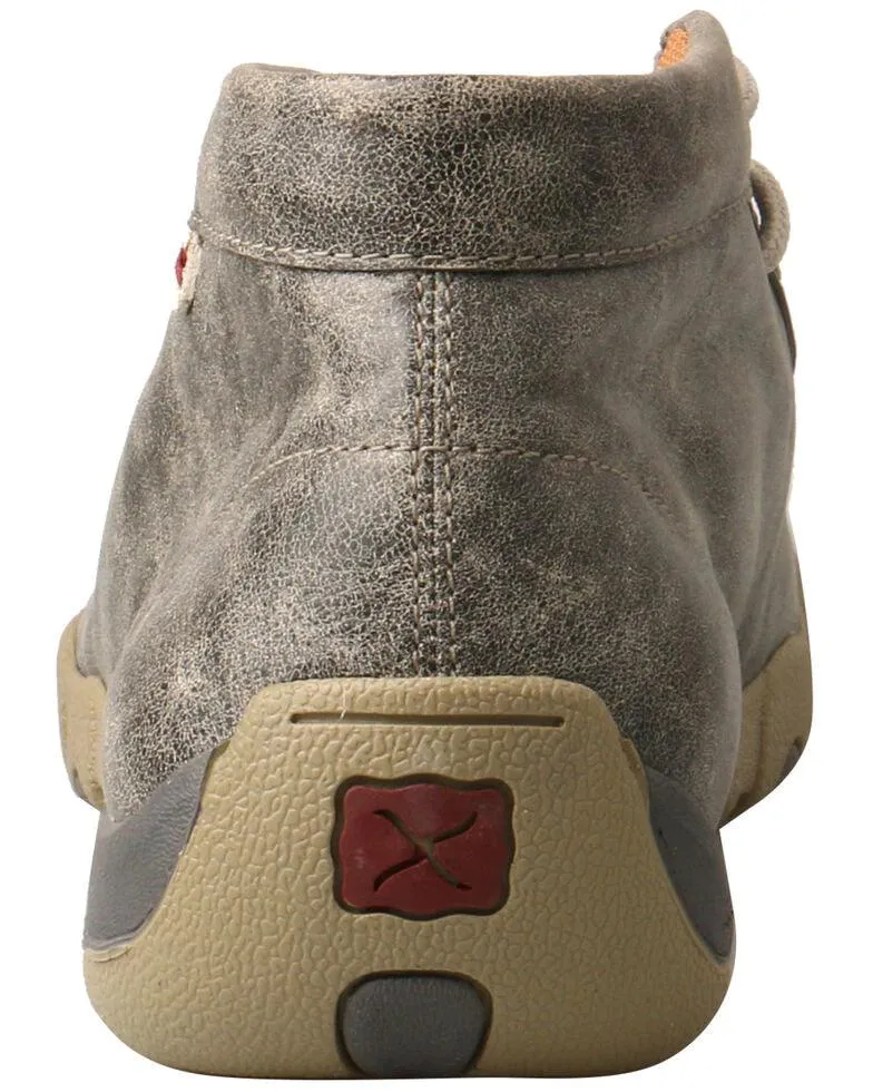 Twisted X Men's Chukka Grey Driving Moccasins MDM0072