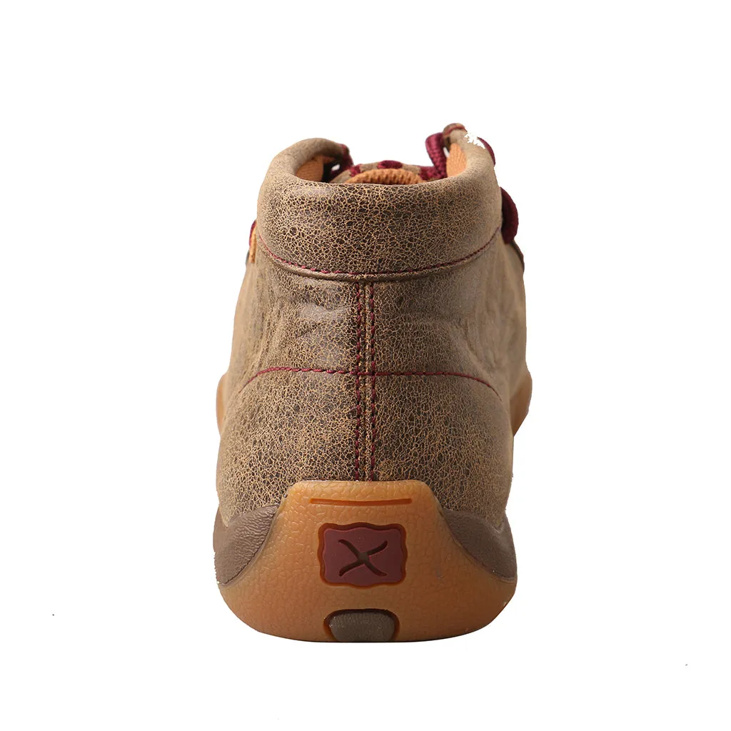 'Twisted X' Women's Diamond Chukka Driving Moc - Bomber / Mahogany