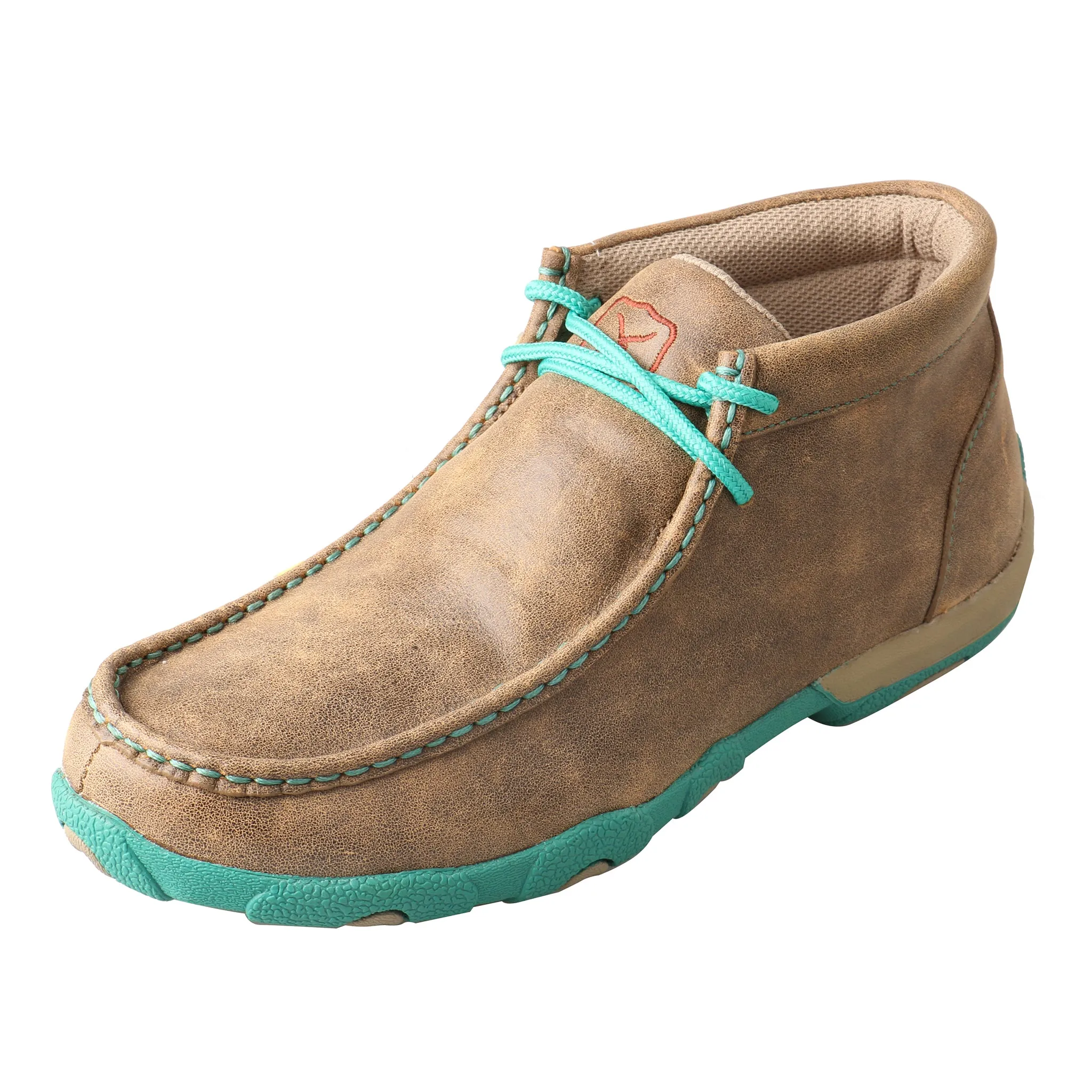 'Twisted X' Women's Driving Moccasin - Bomber / Turquoise