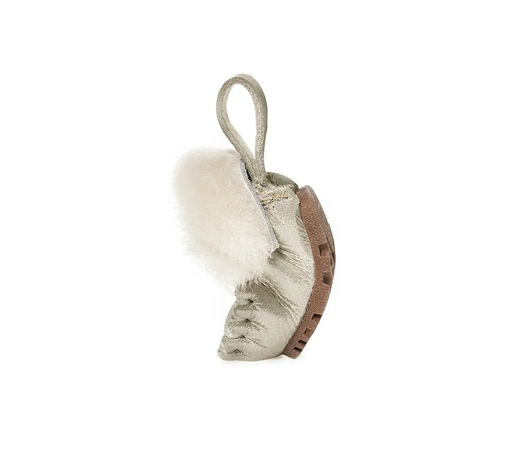 UGG Keyrings Slippers Sheepskin Wool Popo Moccasin Keychains