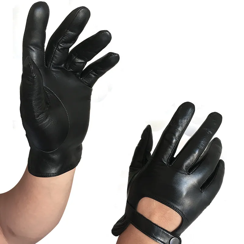 Unlined Driving Gloves Game Style Leather Gloves Fashionable