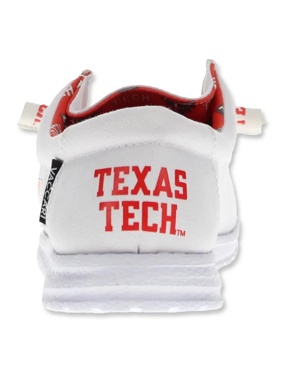 Vaccari Texas Tech "Nate" White Canvas Shoe