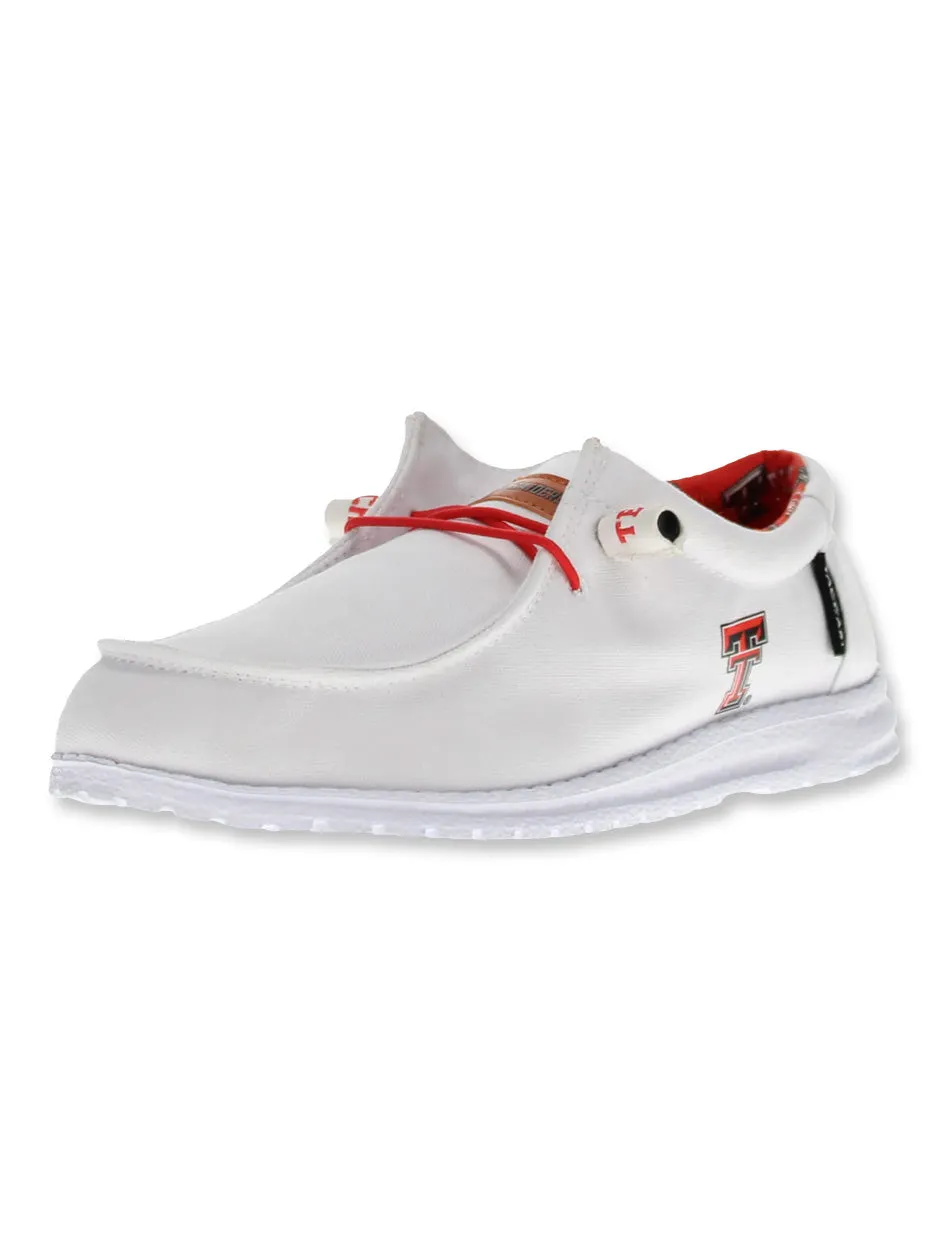 Vaccari Texas Tech "Nate" White Canvas Shoe