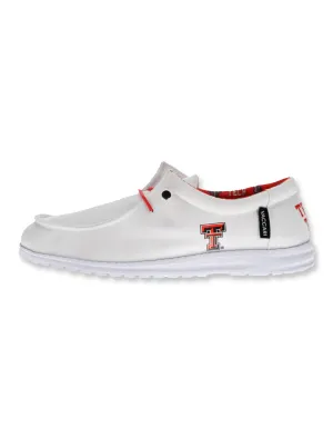 Vaccari Texas Tech "Nate" White Canvas Shoe