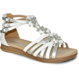 VANGELO Women Sandal LILA Flat Sandal White