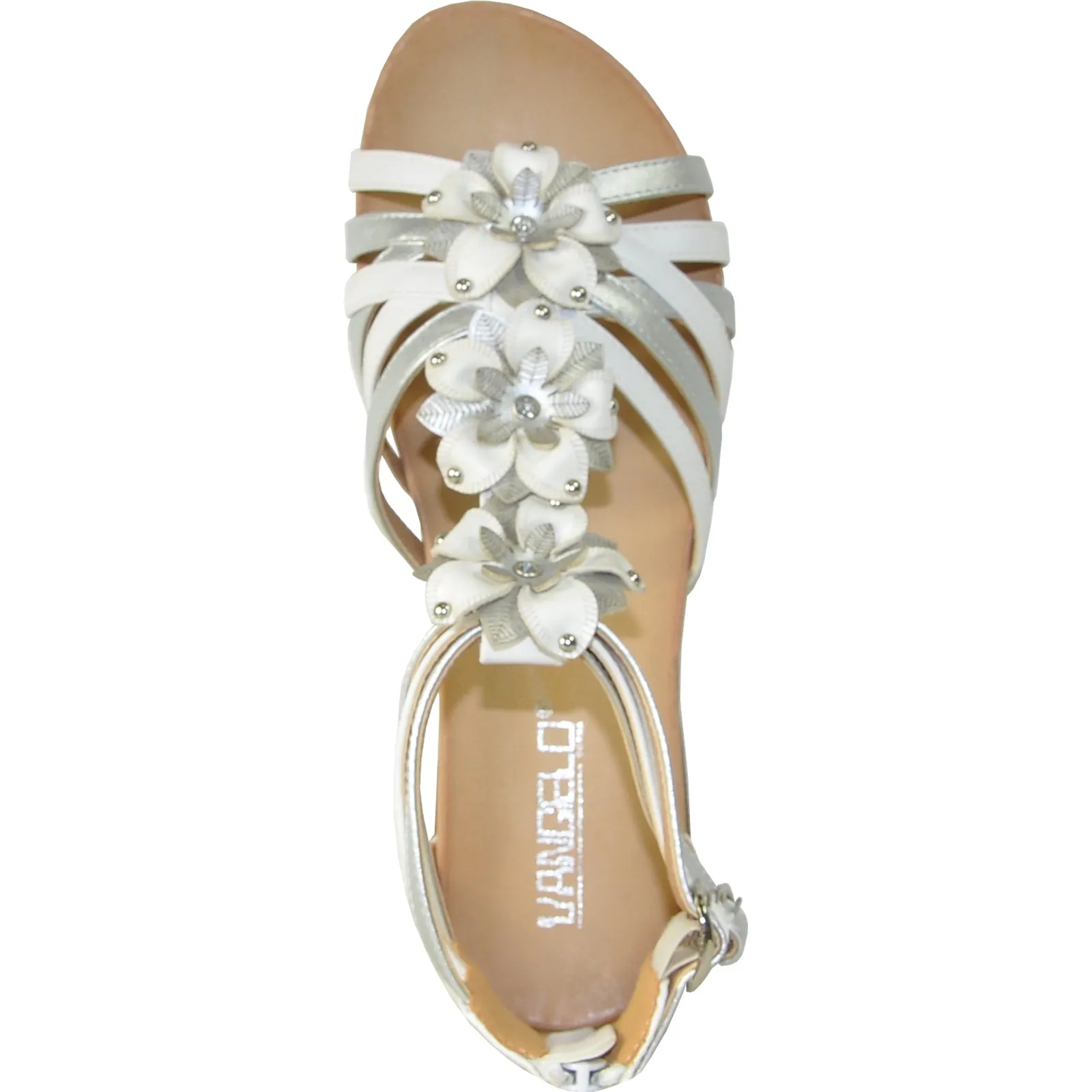 VANGELO Women Sandal LILA Flat Sandal White