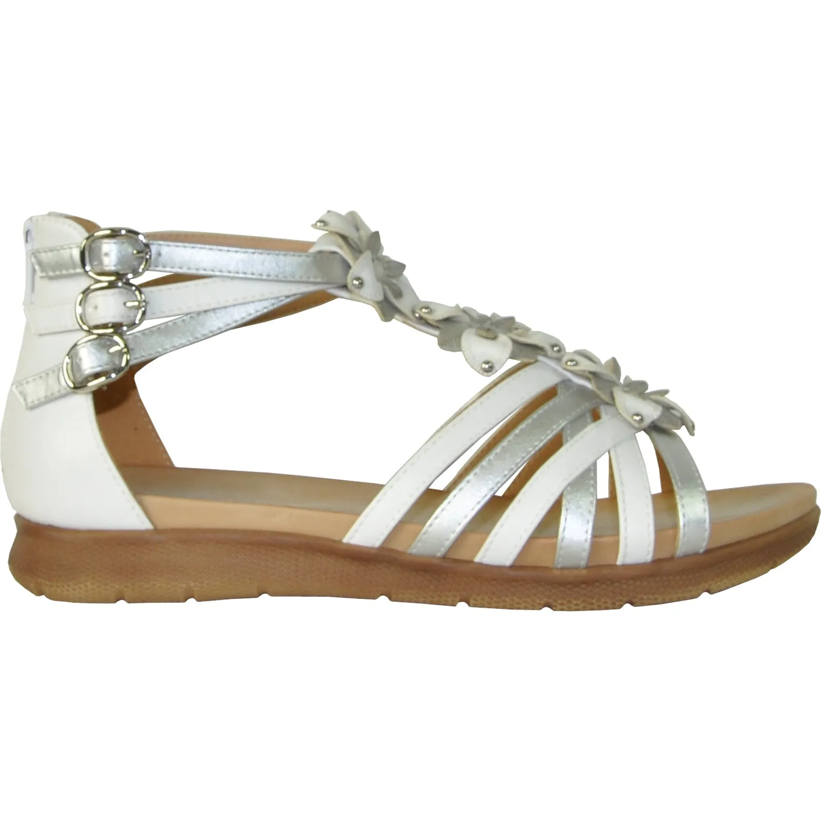 VANGELO Women Sandal LILA Flat Sandal White