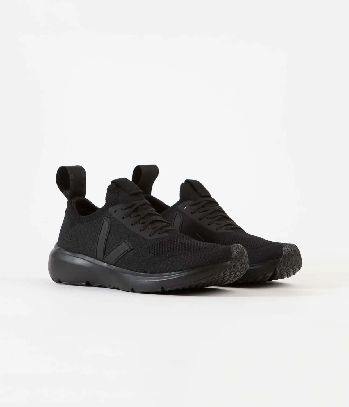 Veja x Rick Owens Womens Runner Shoes - Full Black