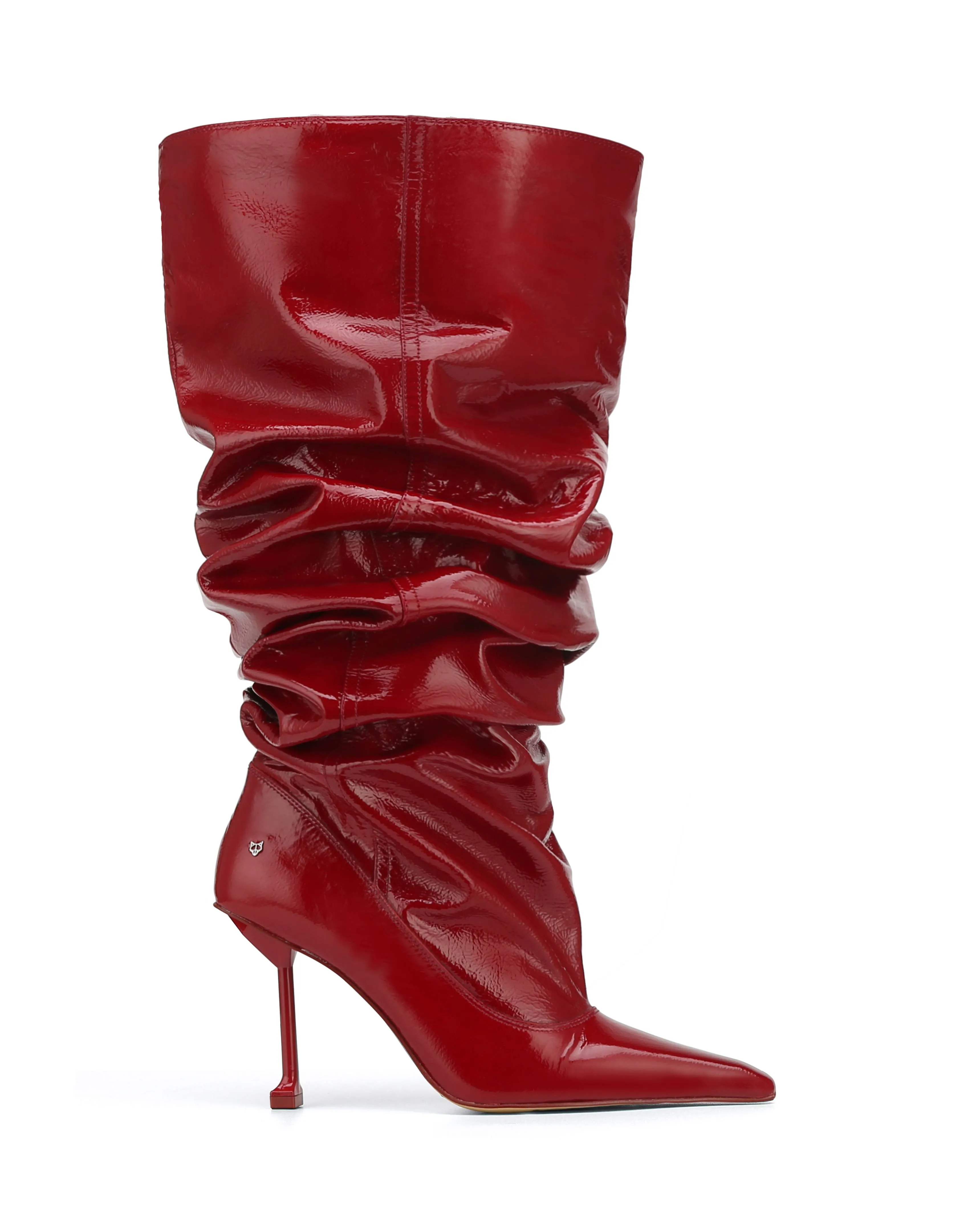 Vern Red Crinkle Patent Leather