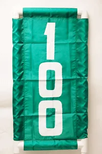 Vertical Nylon Range Banner - Green