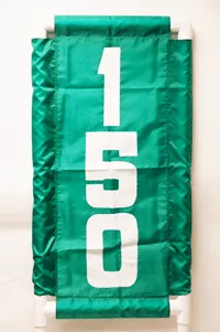 Vertical Nylon Range Banner - Green