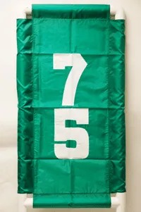 Vertical Nylon Range Banner - Green