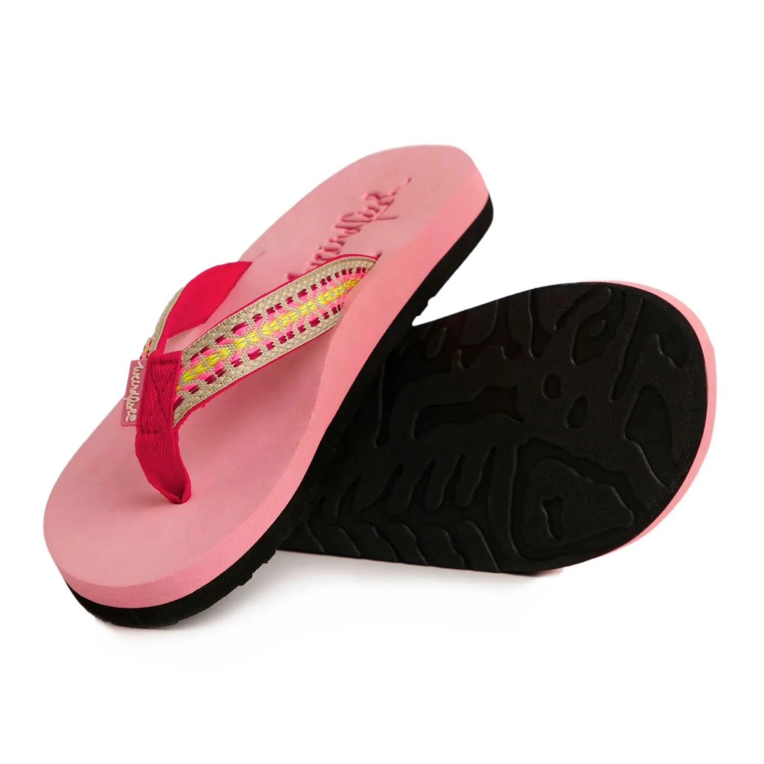 Weird Fish 4 Pink Adila Braided Women's Flip Flop