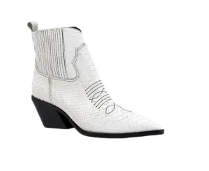 WESTERN SNAKE BOOTS - WHITE 41