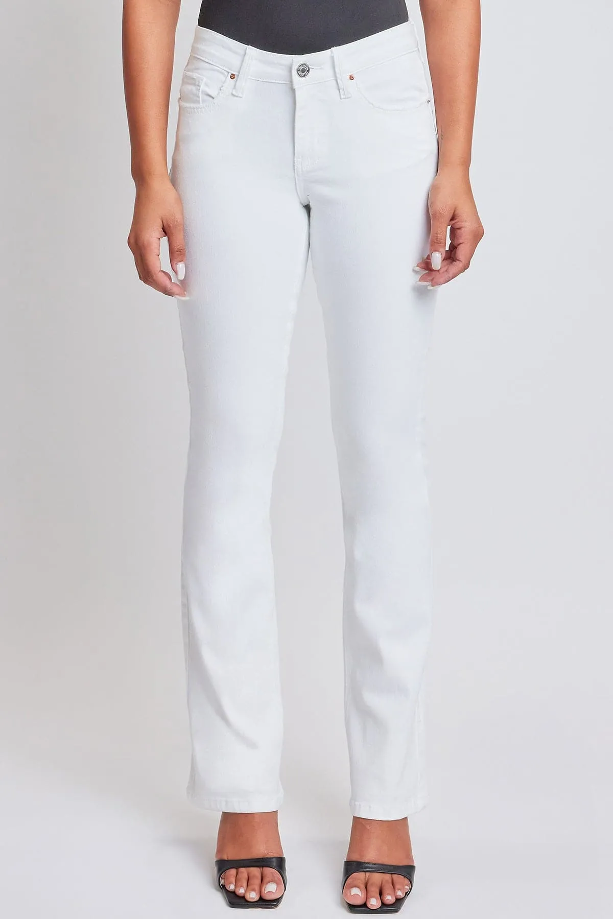 Women's Bootcut Jeans with Flap Pockets