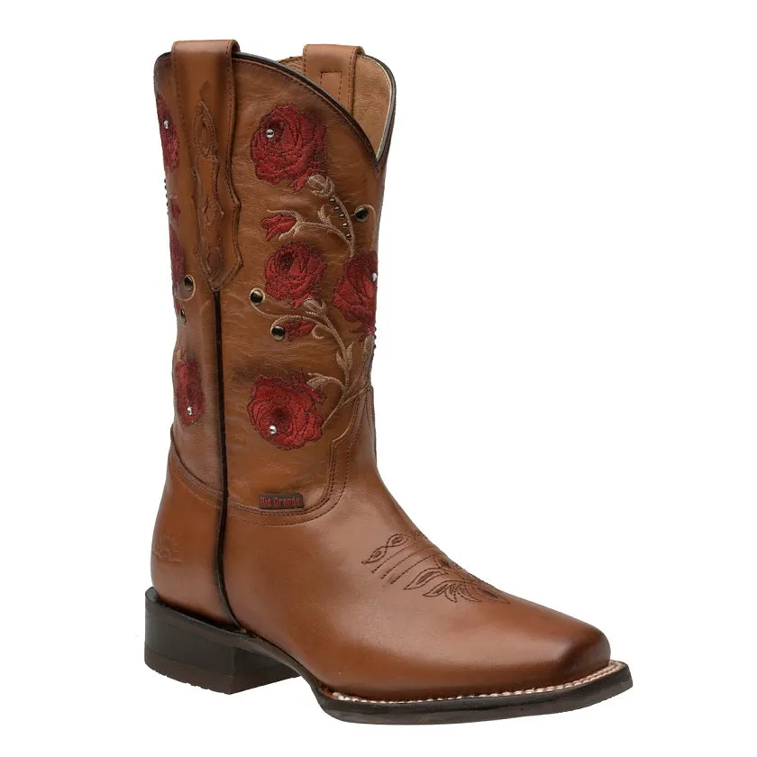 Women's Felipa Floral Embroidered Cowgirl Boots - Square Toe