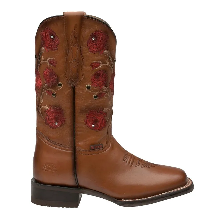 Women's Felipa Floral Embroidered Cowgirl Boots - Square Toe