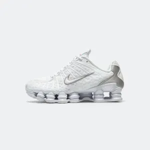 Womens Shox TL - White/White-Metallic Silver-Max Orange