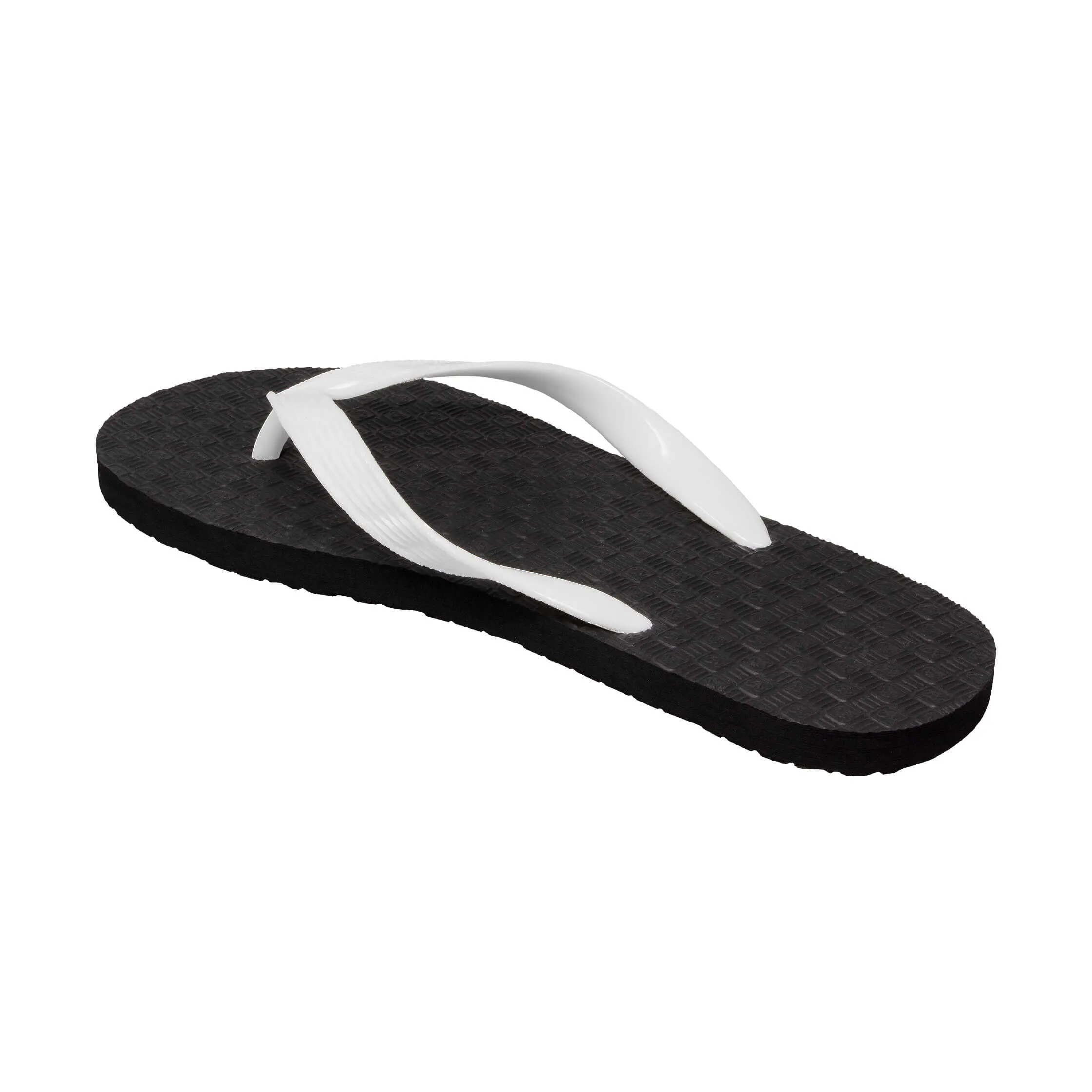 Women's Solid White Strap Slippah