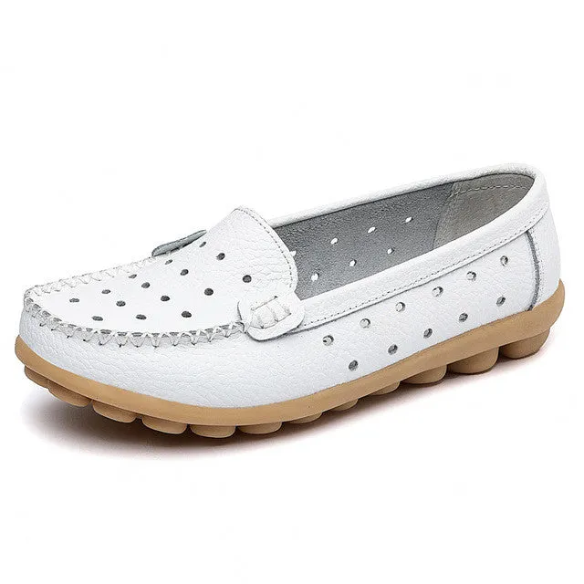 Women's Summer Leather Loafers