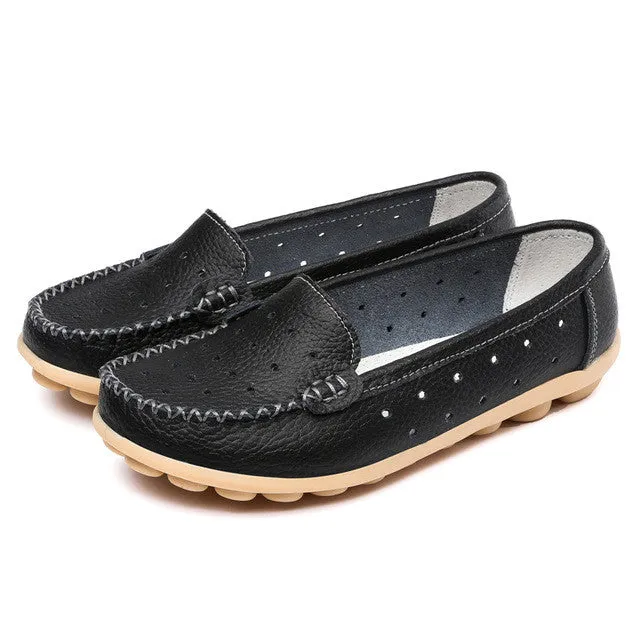 Women's Summer Leather Loafers