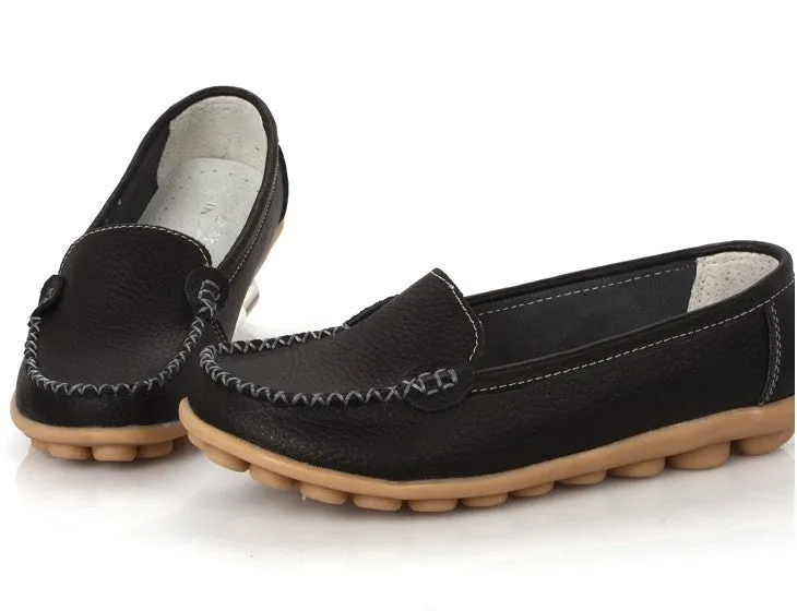 Women's Summer Leather Loafers