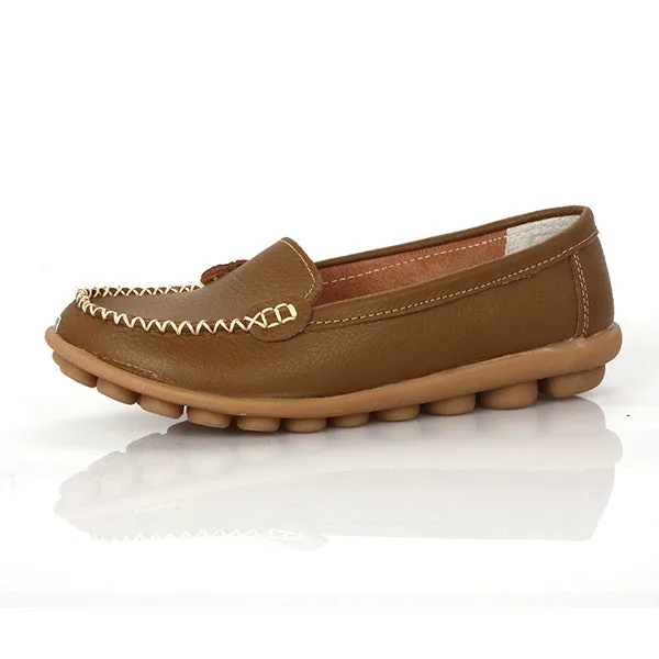 Women's Summer Leather Loafers