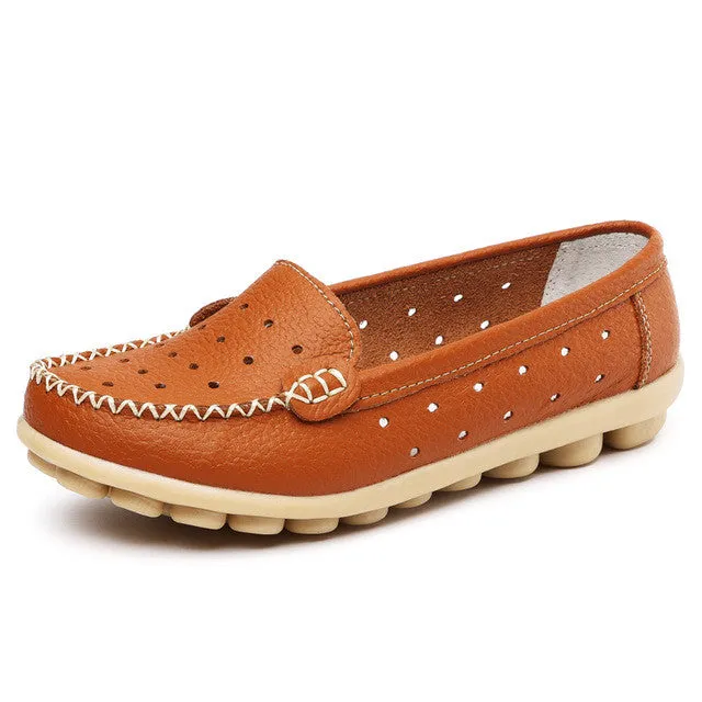 Women's Summer Leather Loafers