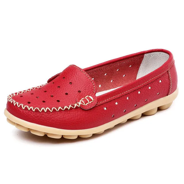 Women's Summer Leather Loafers