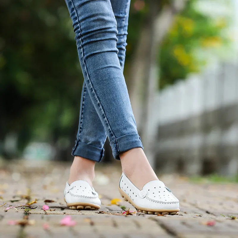 Women's Summer Leather Loafers